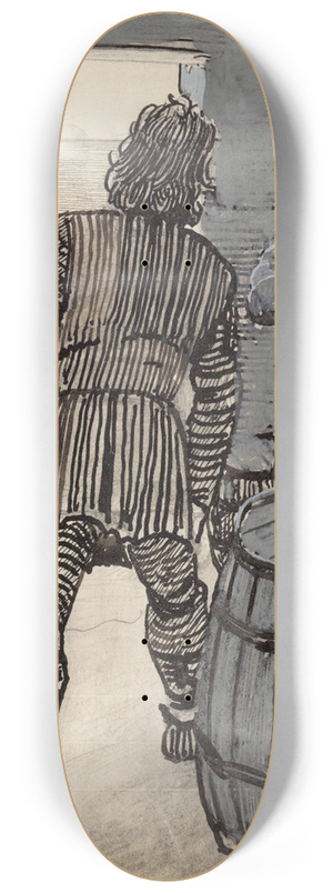 Christian Krohg - Einar spurte Orm, hvem den fagre kvinnen var 8.25 inch art skate deck