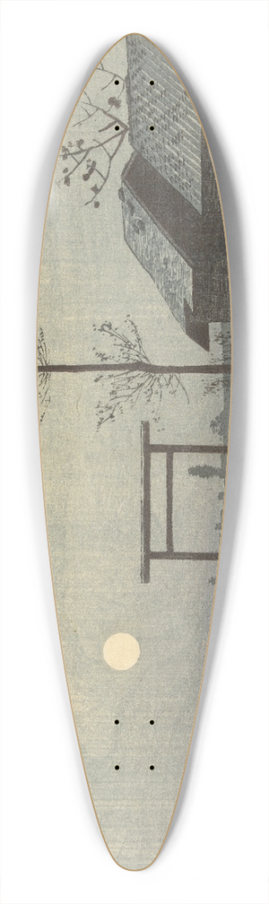 Kobayashi Kiyochika - The Taro Inari Shrine In The Rice Fields At Asakusa 39.3 inch art pintail longboard deck