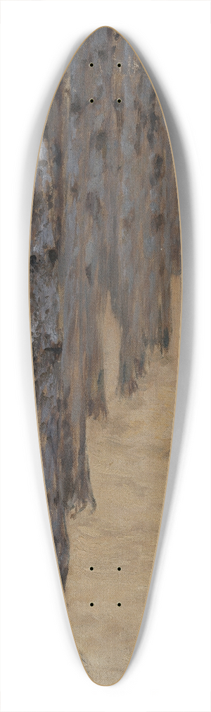 Koloman Moser - Nadelwald im Schnee 39.3 inch art pintail longboard deck