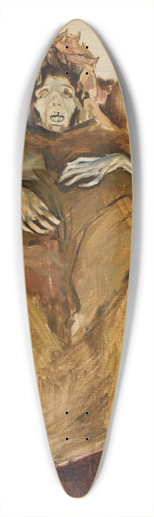 Konrad Krzyanowski - Thais, mummy sketch 39.3 inch art pintail longboard deck
