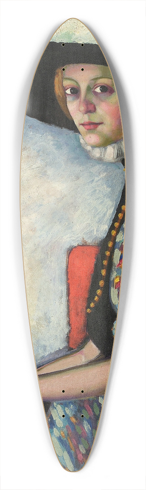 Konrad Mgi - Alide Asmuse portree 39.3 inch art pintail longboard deck