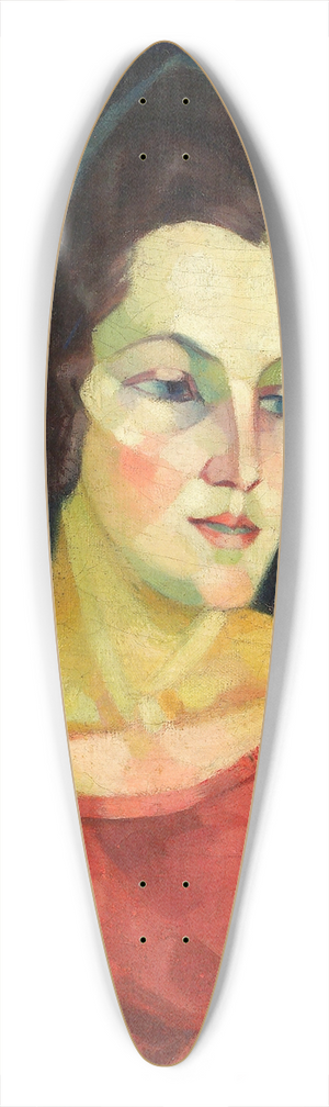 Konrad Mgi - Naise portree (Ludmilla Allik) 39.3 inch art pintail longboard deck