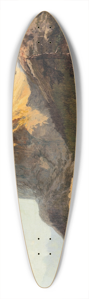Konrad Petrides - In the Dolomites 39.3 inch art pintail longboard deck