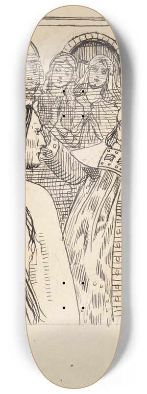 Christian Krohg - Illustrasjon til Hkon den godes saga i Snorre Sturlason, Kongesagaer 8.25 inch art skate deck