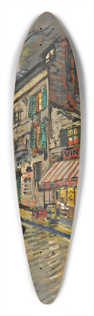 Konstantin Alexeevich Korovin - Paris By Night 39.3 inch art pintail longboard deck