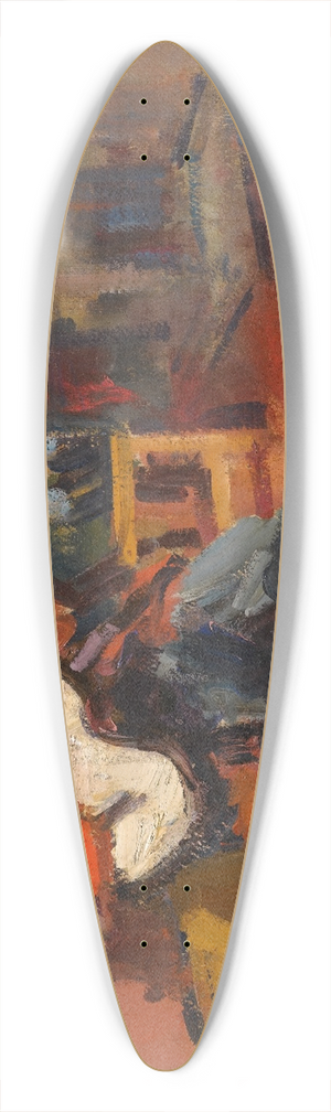 Konstantin Alexeevich Korovin - The Guitar Player 39.3 inch art pintail longboard deck