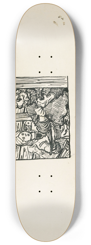 Christian Krohg - I morgen er det mandag, herre! 8.25 inch art skate deck
