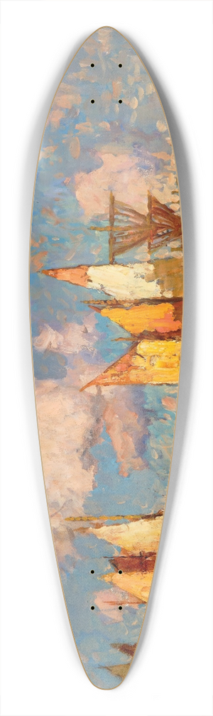 Konstantin Ivanovich Gorbatov - Chioggia 39.3 inch art pintail longboard deck