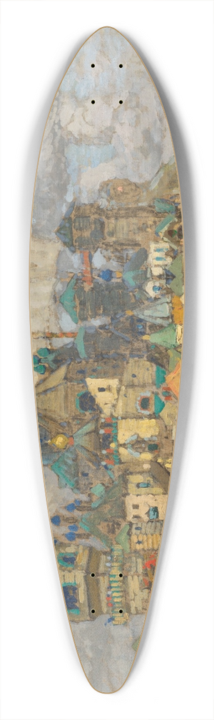 Konstantin Ivanovich Gorbatov - The Invisible City of Kitezh 39.3 inch art pintail longboard deck