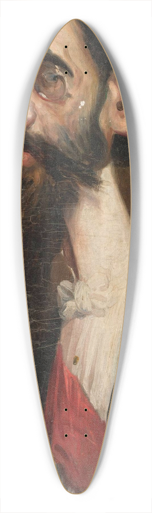 Konstanty Gorski - Caricature of Leopold Wasilkowski, sculptor 39.3 inch art pintail longboard deck
