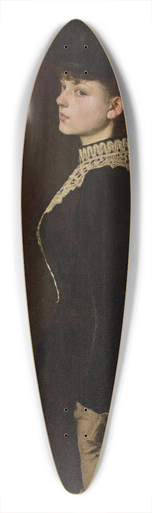 Konstanty Makowski - Portrait of artists sister 39.3 inch art pintail longboard deck