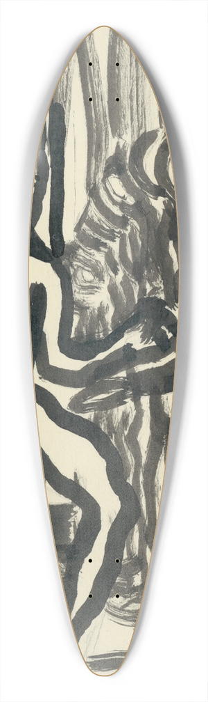 Kontantn Bauer - Musk akty 39.3 inch art pintail longboard deck