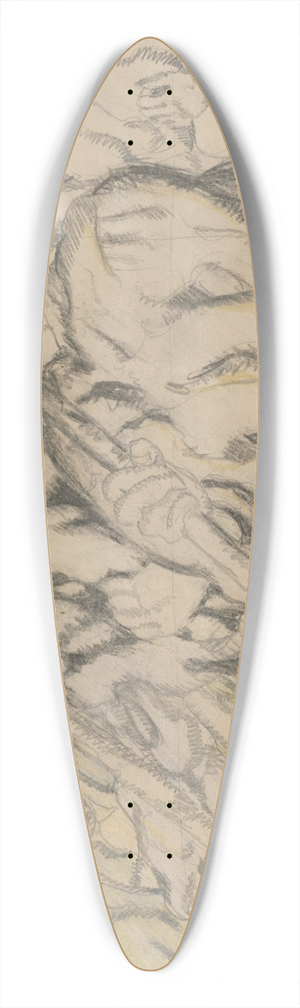 Kontantn Bauer - Robotnci 39.3 inch art pintail longboard deck
