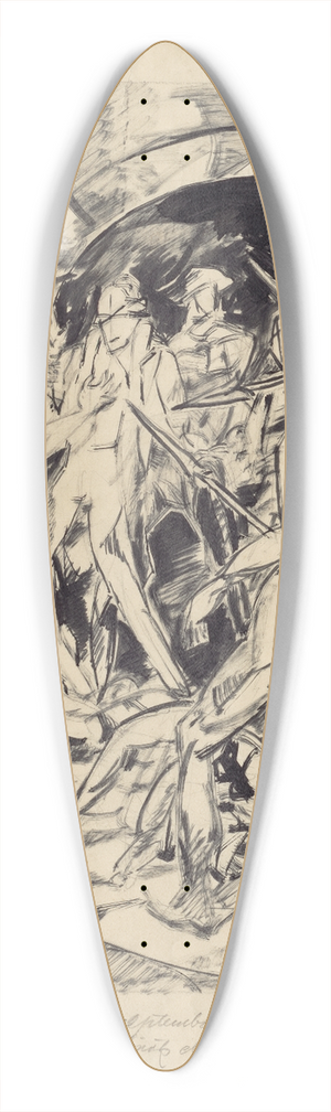 Kontantn Bauer - Septembrov masakra pred alrom 39.3 inch art pintail longboard deck