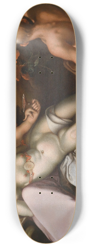 Abraham Bloemaert - Sine Baccho Et Cenere Friget Venus 8.25 inch art skate deck Abraham Bloemaert - Sine Baccho Et Cenere Friget Venus 8.25 inch art skate deck