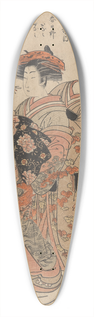 Korysai Isoda - First Duty of Hiinagata Wakana (Hiinagata Wakana no hatsumoy) 39.3 inch art pintail longboard deck