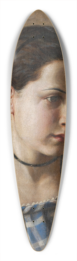 Kristian Zahrtmann - Portrait of Vilhemine Erichsen 39.3 inch art pintail longboard deck