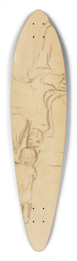 Kthe Kollwitz - Frauen mit Kindern (Women with Children) 39.3 inch art pintail longboard deck