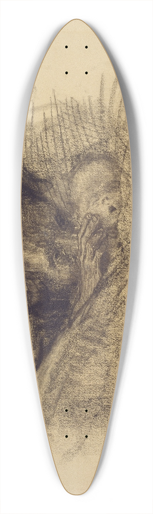 Kthe Kollwitz - Mutter am Bett des toten Kindes 39.3 inch art pintail longboard deck