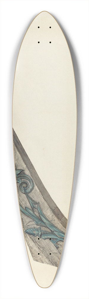 Kurt Melzer - Billet Head 39.3 inch art pintail longboard deck