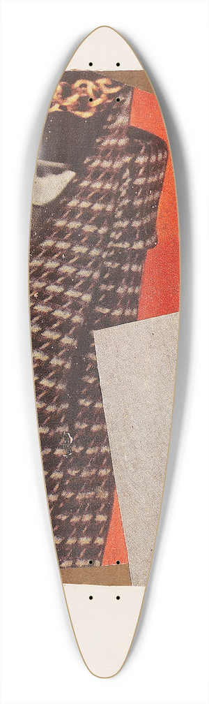 Kurt Schwitters - Ohne Titel (but but), Merzzeichnung 39.3 inch art pintail longboard deck