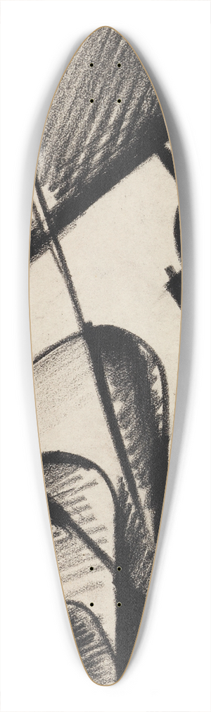 Kurt Schwitters - Z 101 Hochgebirge 39.3 inch art pintail longboard deck