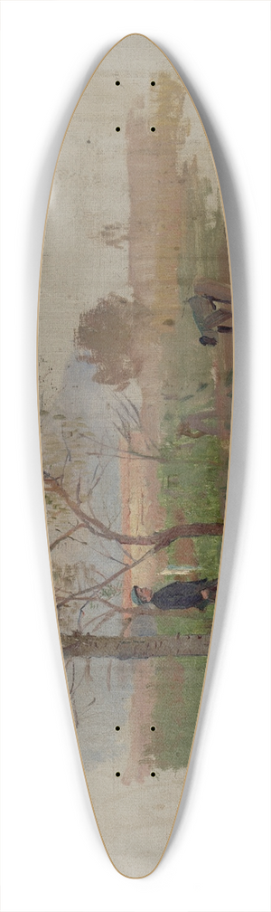 Ladislav Mednynszky - Autumn in an Orchard 39.3 inch art pintail longboard deck
