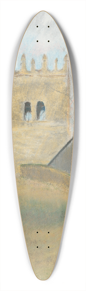 Ladislav Mednynszky - Belfry in Strky 39.3 inch art pintail longboard deck Ladislav Mednynszky - Belfry in Strky 39.3 inch art pintail longboard deck