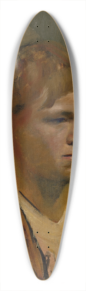 Ladislav Mednynszky - Fair-Headed Boy with Red Point in the Background 39.3 inch art pintail longboard deck