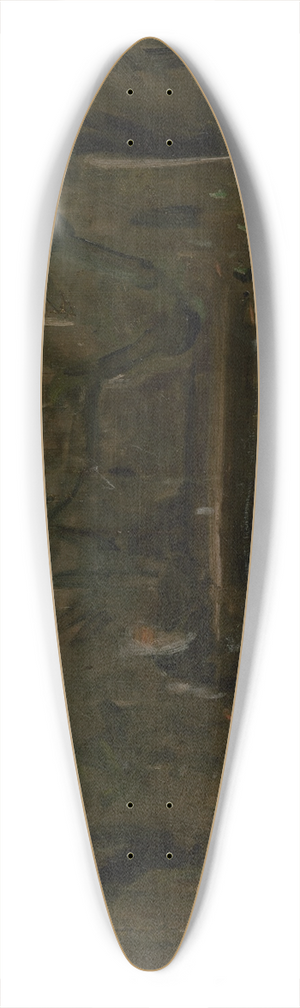 Ladislav Mednynszky - In the Garden at the Table 39.3 inch art pintail longboard deck