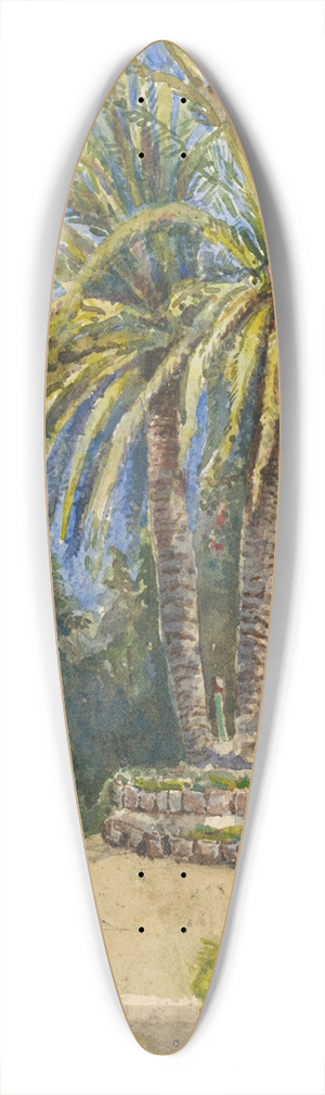 Ladislav Mednynszky - Italian Landscape 39.3 inch art pintail longboard deck Ladislav Mednynszky - Italian Landscape 39.3 inch art pintail longboard deck