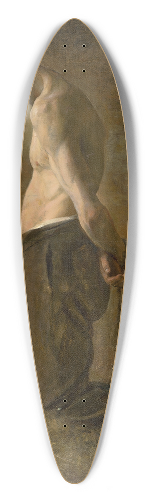 Ladislav Mednynszky - Kneeling Convict 39.3 inch art pintail longboard deck