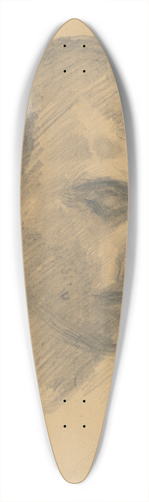 Ladislav Mednynszky - Mans head 39.3 inch art pintail longboard deck