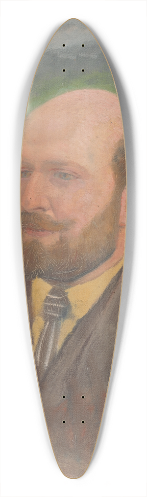 Ladislav Mednynszky - Portrait of a Man with a Tie 39.3 inch art pintail longboard deck