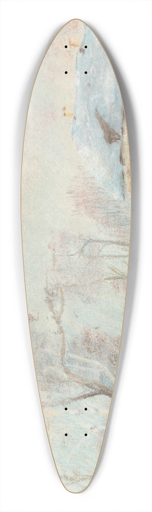 Ladislav Mednynszky - Winter Landscape 39.3 inch art pintail longboard deck