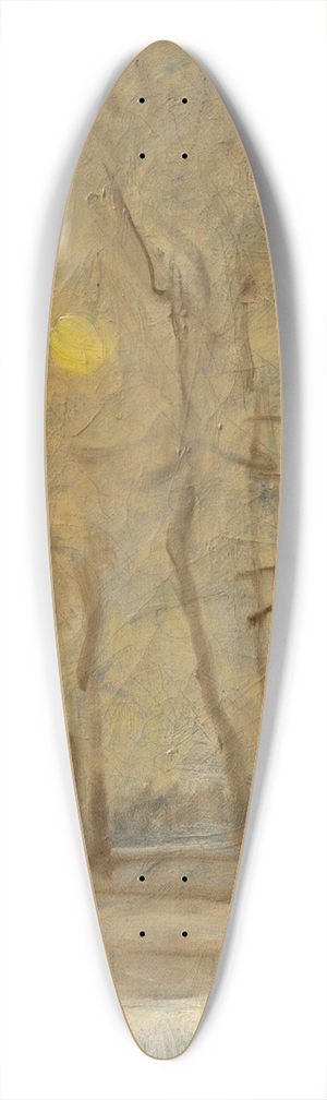 Ladislav Mednynszky - Winter Sun in a Landscape with a Brook. Motif from Strky 39.3 inch art pintail longboard deck Ladislav Mednynszky - Winter Sun in a Landscape with a Brook. Motif from Strky 39.3 inch art pintail longboard deck