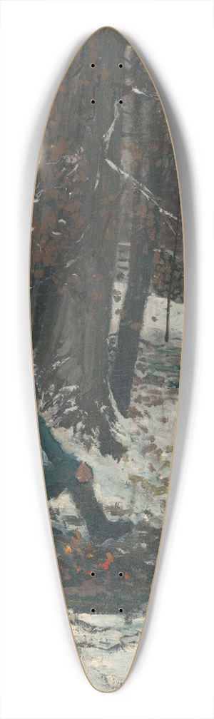 Ladislav Mednynszky - Woodcutter 39.3 inch art pintail longboard deck Ladislav Mednynszky - Woodcutter 39.3 inch art pintail longboard deck