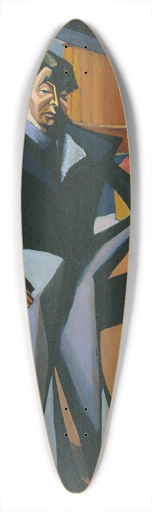 Lajos Tihanyi - Man Standing at a Window 39.3 inch art pintail longboard deck
