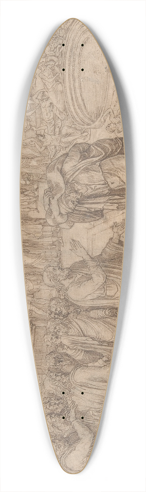 Lambert Lombard - Christ Healing at the Pool of Bethesda 39.3 inch art pintail longboard deck Lambert Lombard - Christ Healing at the Pool of Bethesda 39.3 inch art pintail longboard deck