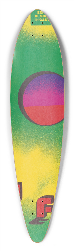 Lanny Sommese - Hot stuff! An invitational exhibition of sculpture in cast metal 39.3 inch art pintail longboard deck