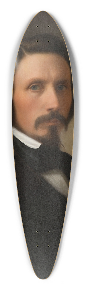 Lars Hansen - Self-Portrait 39.3 inch art pintail longboard deck