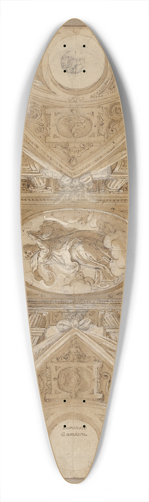 Lattanzio Gambara - Study for a Ceiling 39.3 inch art pintail longboard deck