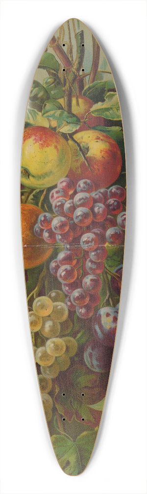 Laux, A. - Apples, Plums & grapes, no. 8266 39.3 inch art pintail longboard deck
