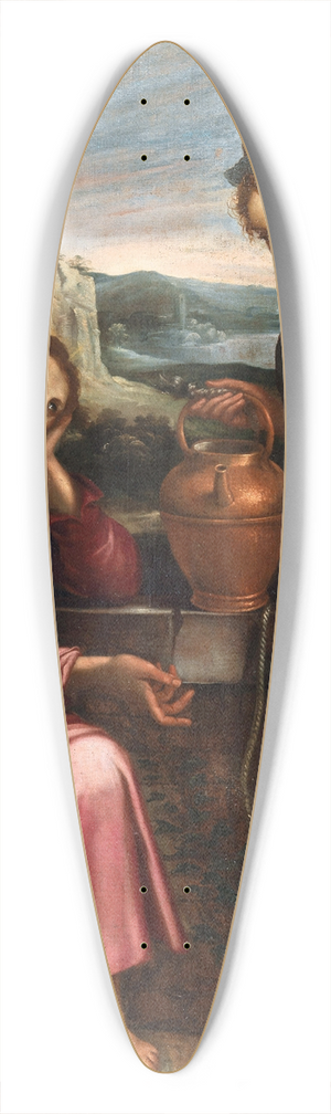 Lavinia Fontana - Christ and the Samaritan woman at the well 39.3 inch art pintail longboard deck