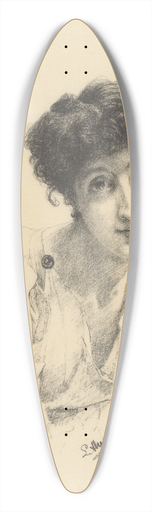 Lawrence Alma-Tadema - Portret van Laura Theresa Alma Tadema 39.3 inch art pintail longboard deck