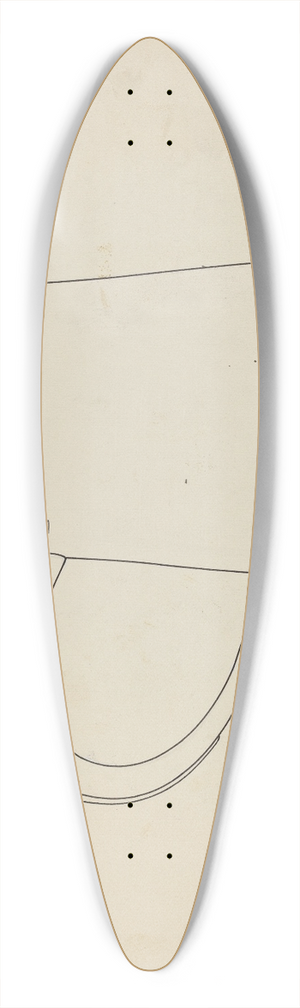 Lawrence Flynn - Silver Tankard 39.3 inch art pintail longboard deck