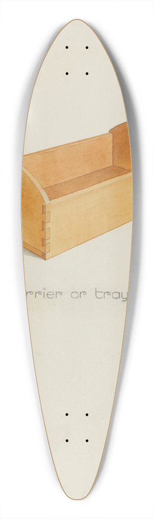 Lawrence Foster - Shaker Tray 39.3 inch art pintail longboard deck