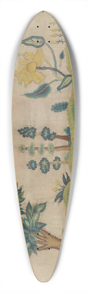 Lawrence Peterson - Embroidered Petticoat Border 39.3 inch art pintail longboard deck