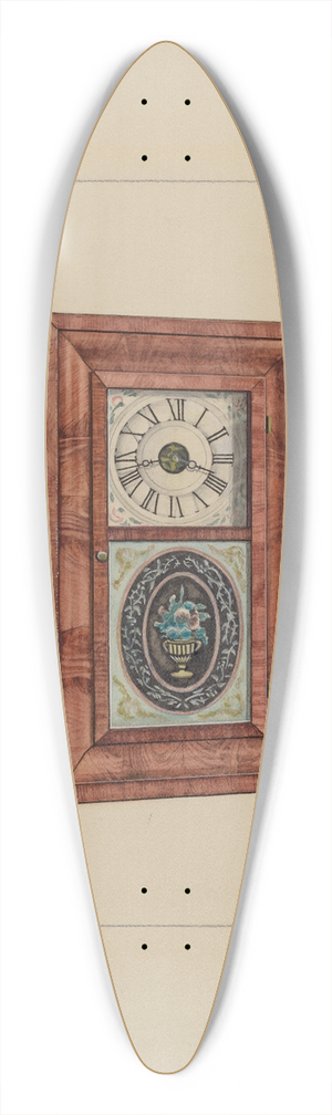 Lawrence Phillips - Clock 39.3 inch art pintail longboard deck