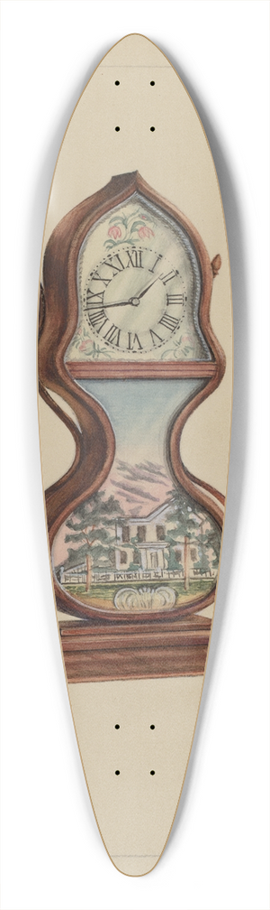 Lawrence Phillips - Clock 39.3 inch art pintail longboard deck
